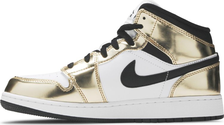 Air Jordan 1 Mid SE GS 'Metallic Gold'