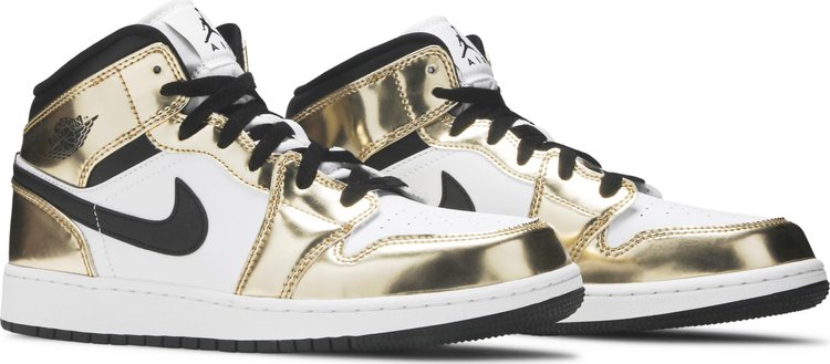 Air Jordan 1 Mid SE GS 'Metallic Gold'