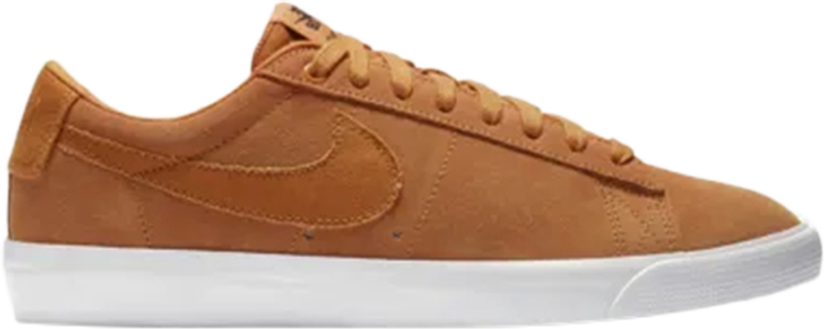 נעלי סניקרס Blazer Low GT SB 'Cinder Orange' של המותג נייקי בצבע כתום עשויות 