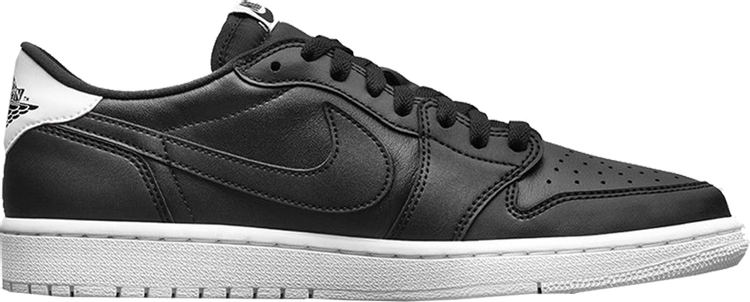 נעלי סניקרס Air Jordan 1 Retro Low OG 'Cyber Monday' של המותג נייקי בצבע שָׁחוֹר עשויות עוֹר