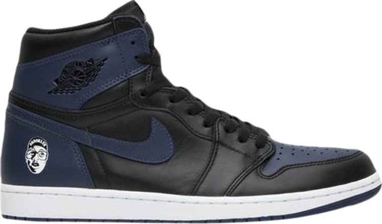 נעלי סניקרס Spike Lee x Air Jordan 1 Retro High OG 'Fort Greene' Sample של המותג נייקי בצבע כְּחוֹל עשויות עוֹר