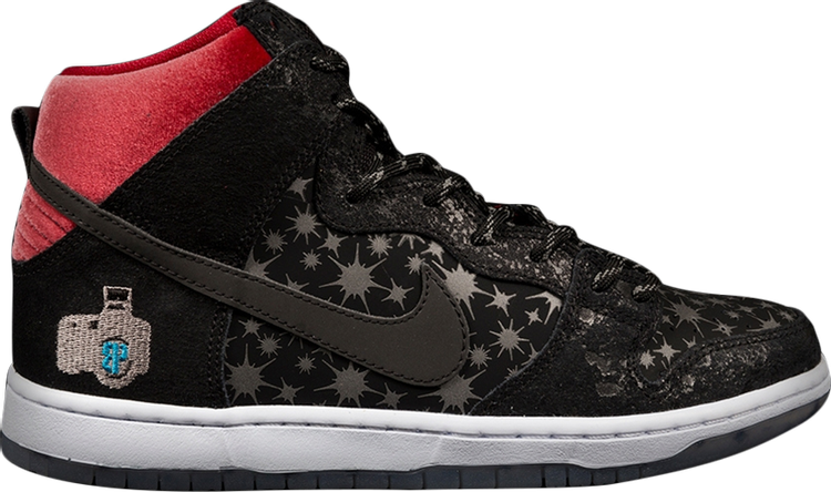 נעלי סניקרס Dunk High Prem SB BP QS 'Paparazzi' של המותג נייקי בצבע שָׁחוֹר עשויות 