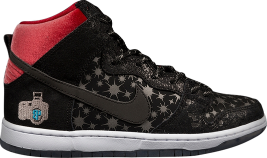 נעלי סניקרס Dunk High Prem SB BP QS 'Paparazzi' של המותג נייקי בצבע שָׁחוֹר עשויות 