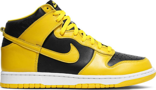 נעלי סניקרס Dunk High SP 'Iowa' 2020 של המותג נייקי בצבע צהוב עשויות עוֹר