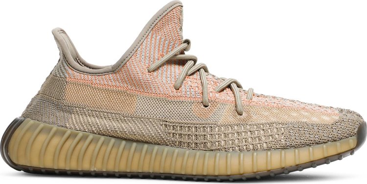 נעלי סניקרס Yeezy Boost 350 V2 'Sand Taupe' של המותג אדידס בצבע שָׁזוּף עשויות ניילון פוליאסטר Primeknit