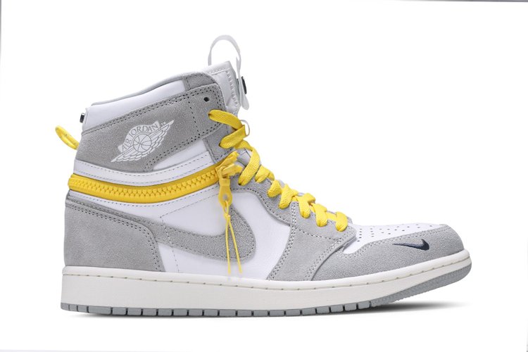 נעלי סניקרס Air Jordan 1 High Switch 'Light Smoke Grey' של המותג נייקי בצבע ירוק עשויות עור (זמש)