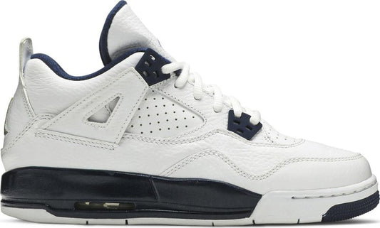 נעלי סניקרס Air Jordan 4 Retro GS 'Legend Blue' של המותג נייקי בצבע לבן עשויות 