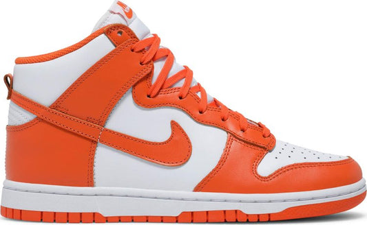 נעלי סניקרס Dunk High SP 'Syracuse' 2021 של המותג נייקי בצבע כתום עשויות עוֹר