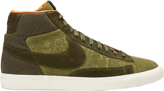 נעלי סניקרס Mo' Wax x Blazer Hi SP 'Olive' של המותג נייקי בצבע ירוק עשויות 