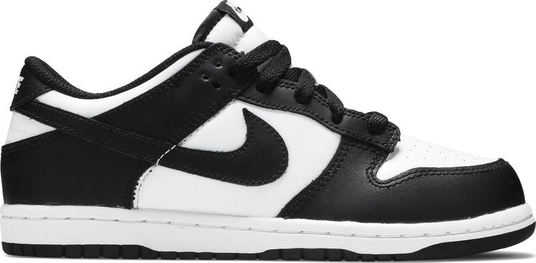 נעלי סניקרס Dunk Low PS 'Black White' של המותג נייקי בצבע שָׁחוֹר עשויות עוֹר