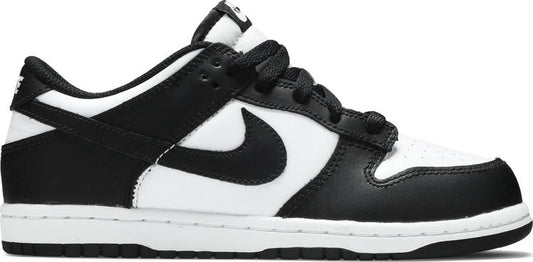 נעלי סניקרס Dunk Low PS 'Black White' של המותג נייקי בצבע שָׁחוֹר עשויות עוֹר