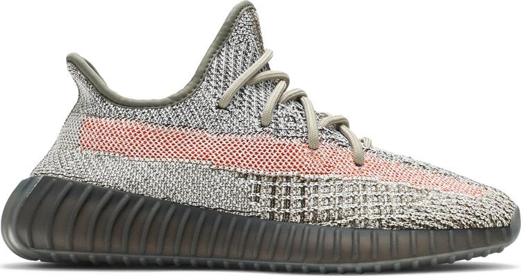 נעלי סניקרס Yeezy Boost 350 V2 'Ash Stone' של המותג אדידס בצבע אפור עשויות ניילון פוליאסטר Primeknit