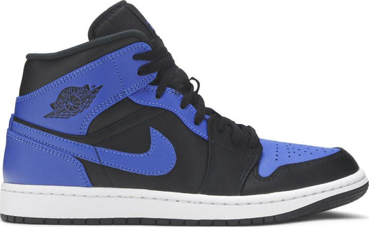 נעלי סניקרס Air Jordan 1 Mid 'Hyper Royal' של המותג נייקי בצבע כְּחוֹל עשויות 