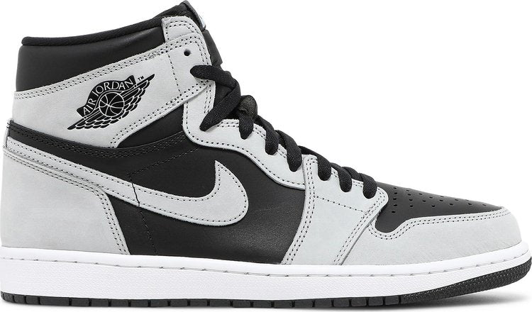 נעלי סניקרס Air Jordan 1 Retro High OG 'Shadow 2.0' של המותג נייקי בצבע אפור עשויות עוֹר