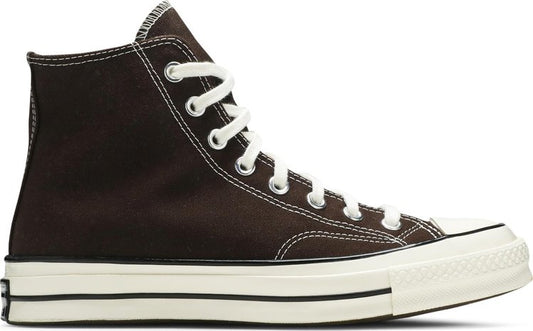 נעלי סניקרס Chuck 70 High 'Dark Root' של המותג קונברס אולסטאר בצבע חום עשויות בַּד