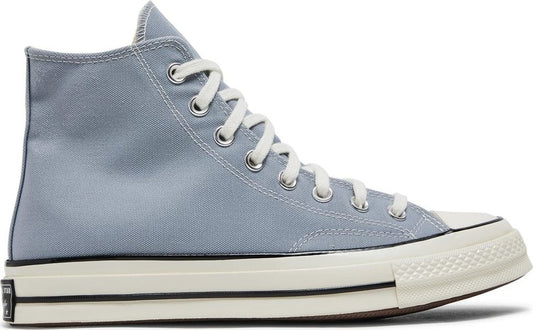 נעלי סניקרס Chuck 70 High 'Wolf Grey' של המותג קונברס אולסטאר בצבע אפור עשויות בַּד