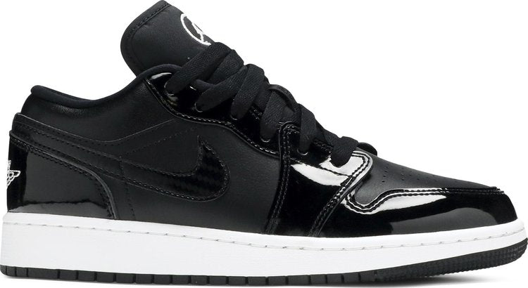 נעלי סניקרס Air Jordan 1 Low SE GS 'All Star Weekend' של המותג נייקי בצבע שָׁחוֹר עשויות 
