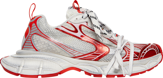 נעלי סניקרס Balenciaga 3XL Sneaker 'Worn-Out - White Red' של המותג בלנסיאגה בצבע לבן עשויות רֶשֶׁת