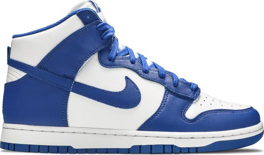 נעלי סניקרס Dunk High 'Kentucky' 2021 של המותג נייקי בצבע כְּחוֹל עשויות עוֹר