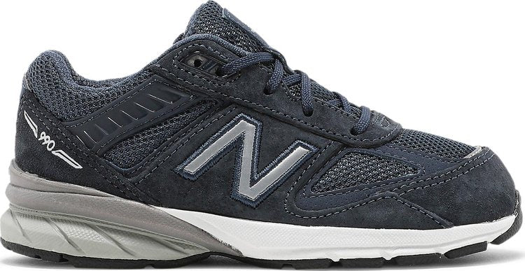 נעלי סניקרס 990v5 Toddler 'Navy' של המותג ניו באלאנס בצבע כְּחוֹל עשויות עור (זמש)