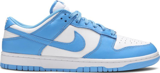 נעלי סניקרס Dunk Low 'University Blue' של המותג נייקי בצבע כְּחוֹל עשויות עוֹר