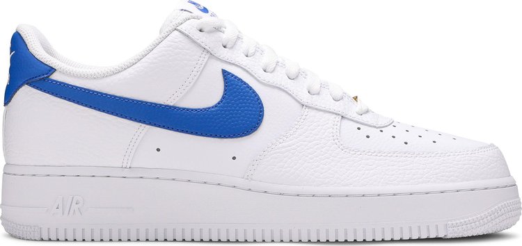 נעלי סניקרס Air Force 1 Low 'White Game Royal' של המותג נייקי בצבע לבן עשויות עוֹר