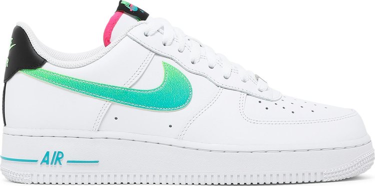 נעלי סניקרס Air Force 1 '07 LV8 'White Aquamarine' של המותג נייקי בצבע לבן עשויות עוֹר