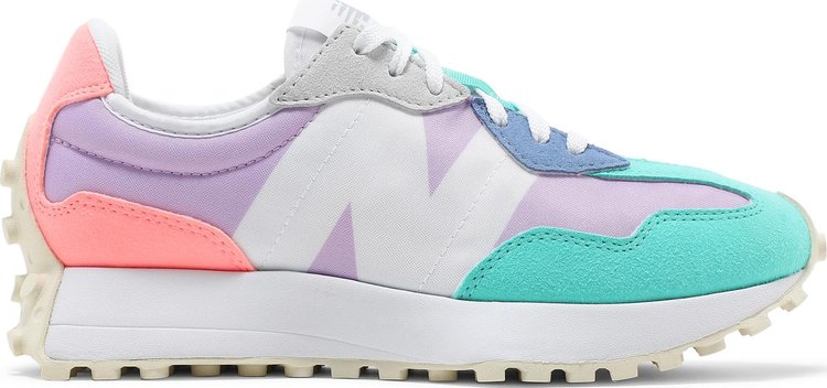 נעלי סניקרס Wmns 327 'Dark Violet Summer Jade' של המותג ניו באלאנס בצבע סָגוֹל עשויות סינתטי