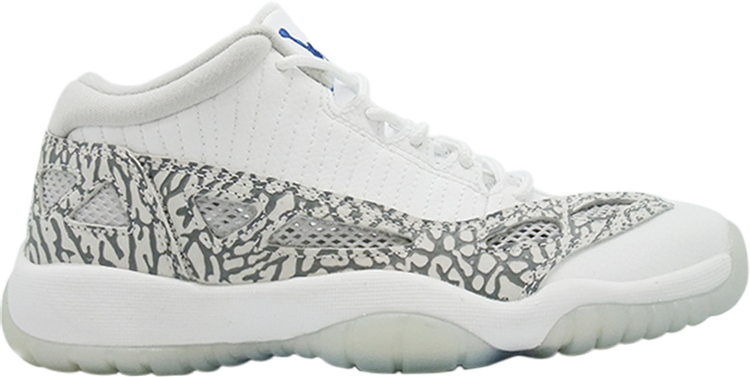 נעלי סניקרס Air Jordan 11 Retro Low IE BG 'Cobalt' 2015 של המותג נייקי בצבע לבן עשויות 