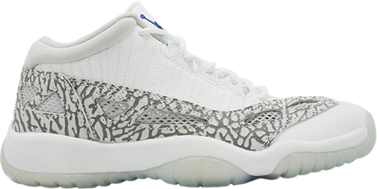 נעלי סניקרס Air Jordan 11 Retro Low IE BG 'Cobalt' 2015 של המותג נייקי בצבע לבן עשויות 