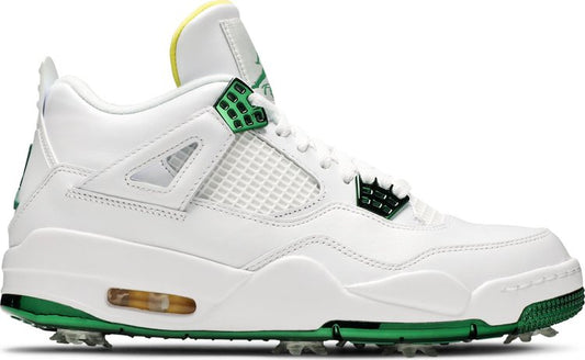 נעלי סניקרס Air Jordan 4 Golf 'Masters Tournament' של המותג נייקי בצבע לבן עשויות עוֹר