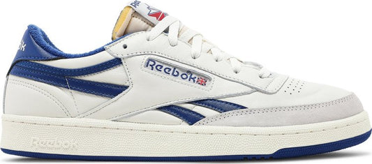 נעלי סניקרס Club C Revenge Vintage 'Chalk Collegiate Royal' של המותג ריבוק בצבע לבן עשויות עוֹר