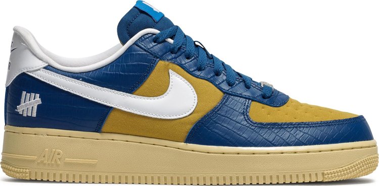 נעלי סניקרס Undefeated x Air Force 1 Low SP 'Dunk vs AF1' של המותג נייקי בצבע כְּחוֹל עשויות עוֹר