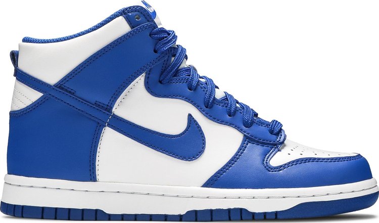 נעלי סניקרס Dunk High GS 'Kentucky' 2021 של המותג נייקי בצבע כְּחוֹל עשויות עוֹר