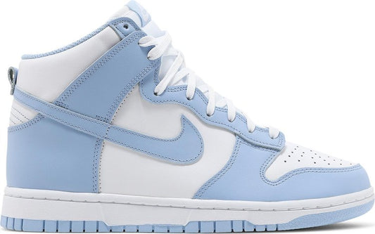 נעלי סניקרס Wmns Dunk High 'Aluminum' של המותג נייקי בצבע לבן עשויות עוֹר