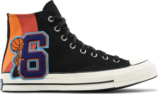 נעלי סניקרס Space Jam x Chuck 70 High 'A New Legacy' של המותג קונברס אולסטאר בצבע שָׁחוֹר עשויות עור (זמש)