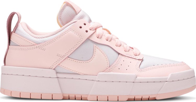 נעלי סניקרס Wmns Dunk Low Disrupt 'Pale Coral' של המותג נייקי בצבע וָרוֹד עשויות עוֹר