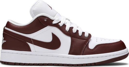 נעלי סניקרס Wmns Air Jordan 1 Low 'Bronze Eclipse' של המותג נייקי בצבע חום עשויות עוֹר