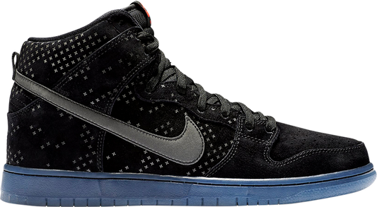 נעלי סניקרס SB Dunk High Premium 'Flash' של המותג נייקי בצבע שָׁחוֹר עשויות 