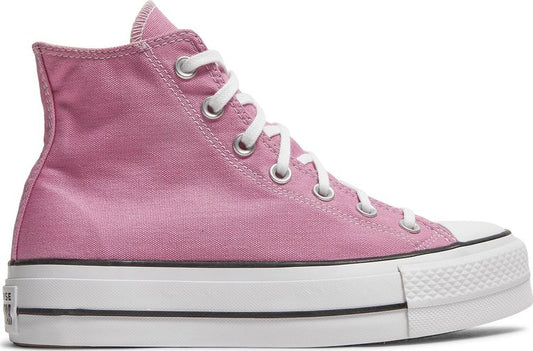 נעלי סניקרס Wmns Chuck Taylor All Star Lift High 'Magic Flamingo' של המותג קונברס אולסטאר בצבע וָרוֹד עשויות בַּד