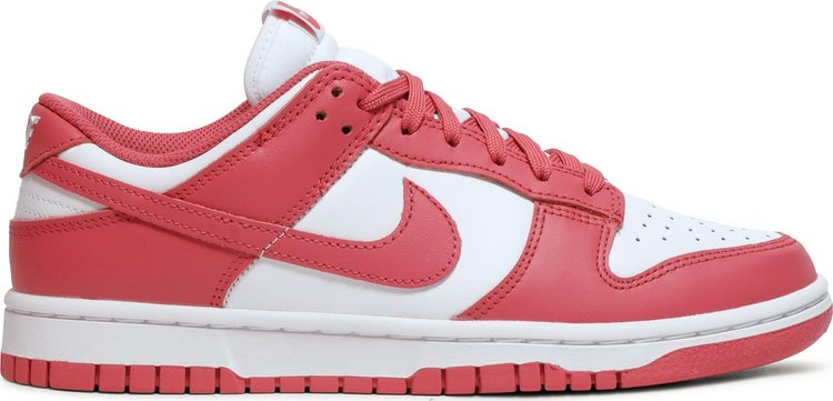 נעלי סניקרס Wmns Dunk Low 'Archeo Pink' של המותג נייקי בצבע וָרוֹד עשויות עוֹר