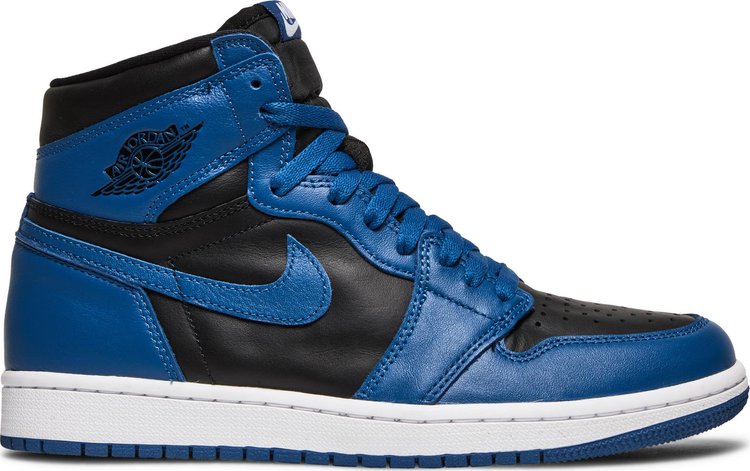 נעלי סניקרס Air Jordan 1 Retro High OG 'Dark Marina Blue' של המותג נייקי בצבע כְּחוֹל עשויות עוֹר