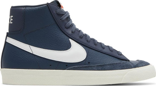 נעלי סניקרס Blazer Mid '77 Vintage 'Thunder Blue' של המותג נייקי בצבע כְּחוֹל עשויות עוֹר