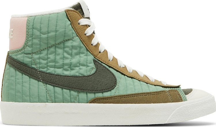 נעלי סניקרס Blazer Mid '77 GS 'Oil Green' של המותג נייקי בצבע ירוק עשויות פּוֹלִיאֶסטֶר