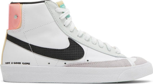 נעלי סניקרס Wmns Blazer Mid '77 'Have A Good Game' של המותג נייקי בצבע לבן עשויות עוֹר