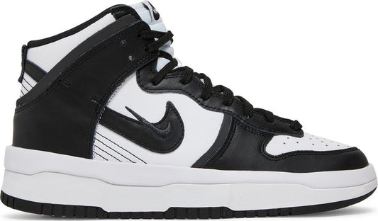 נעלי סניקרס Wmns Dunk High Up 'White Black' של המותג נייקי בצבע לבן עשויות עוֹר
