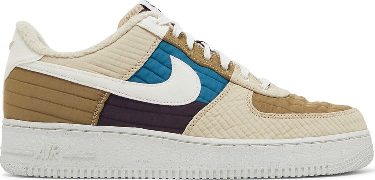 נעלי סניקרס Air Force 1 '07 LX 'Toasty - Brown Kelp' של המותג נייקי בצבע חום עשויות פּוֹלִיאֶסטֶר