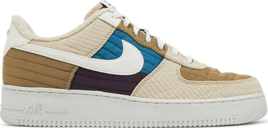 נעלי סניקרס Air Force 1 '07 LX 'Toasty - Brown Kelp' של המותג נייקי בצבע חום עשויות פּוֹלִיאֶסטֶר