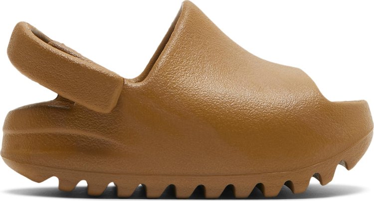 נעלי סניקרס Yeezy Slides Infants 'Ochre' של המותג אדידס בצבע חום עשויות קצף מסוג EVA (פולימר)