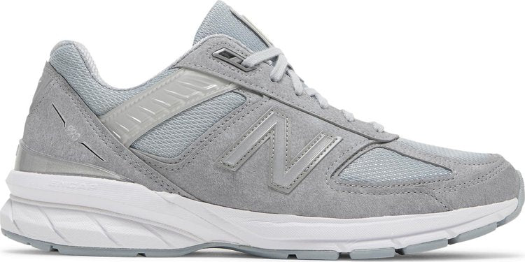 נעלי סניקרס 990v5 Made In USA Vegan 'Grey' של המותג ניו באלאנס בצבע אפור עשויות טֶקסטִיל